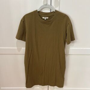 Madewell Olive Green T-Shirt Dress